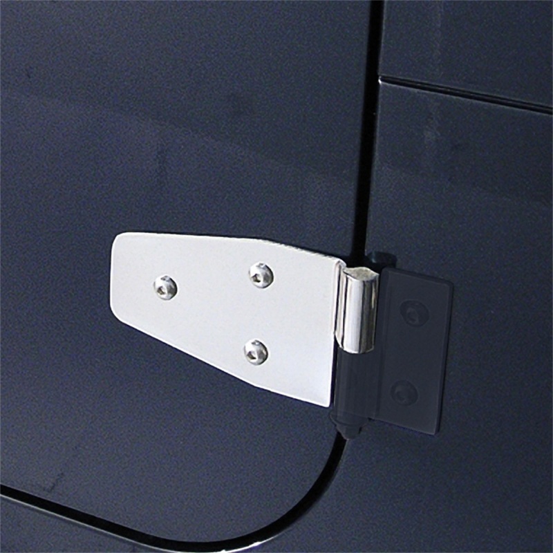 Jeep Wrangler Door Hinge Kit - Front - Rugged Ridge - Stainless Steel - Stainless Steel - `87-`06